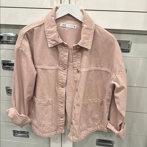 Zara Women's Blush Utility Jacket